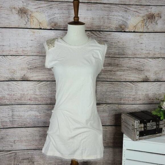 Nanette Lepore Oonagh Jimmy Sequin Top Medium - Picture 1 of 4